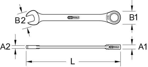 KS TOOLS Räikkä-kiintolenkkiavain 503.5211